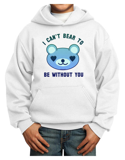 I Can't Bear to be Without You Blue Youth Hoodie Pullover Sweatshirt by-Youth Hoodie-TooLoud-White-XS-Davson Sales