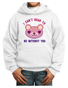 I Can't Bear to be Without You Youth Hoodie Pullover Sweatshirt by-Youth Hoodie-TooLoud-White-XS-Davson Sales