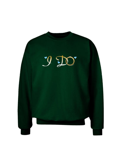 I Do - Groom Adult Dark Sweatshirt-Sweatshirts-TooLoud-Deep-Forest-Green-Small-Davson Sales