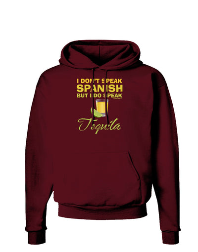 I Do Speak Tequila Dark Hoodie Sweatshirt-Hoodie-TooLoud-Maroon-Small-Davson Sales