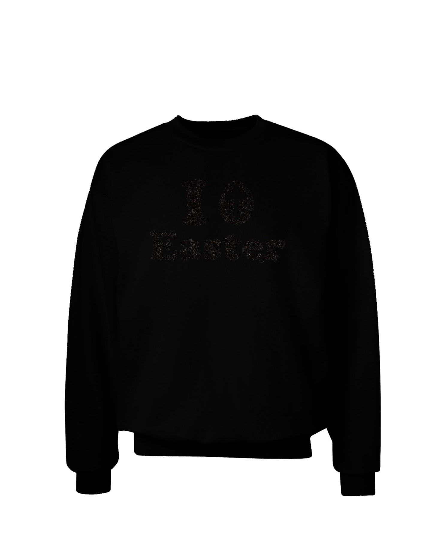 I Egg Cross Easter -Black Glitter Adult Dark Sweatshirt by TooLoud-Sweatshirts-TooLoud-Black-Small-Davson Sales