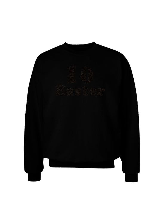 I Egg Cross Easter -Black Glitter Adult Dark Sweatshirt by TooLoud-Sweatshirts-TooLoud-Black-Small-Davson Sales