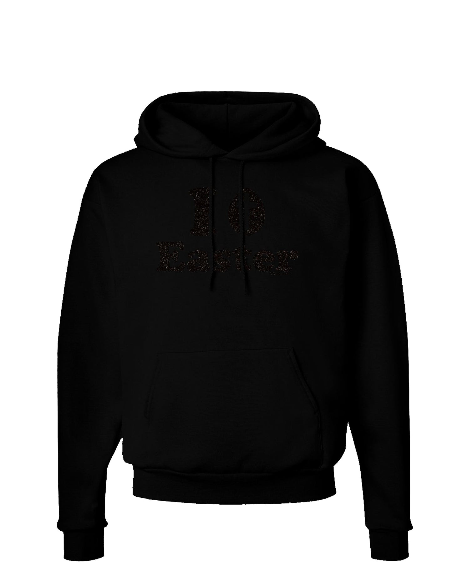 I Egg Cross Easter -Black Glitter Dark Hoodie Sweatshirt by TooLoud-Hoodie-TooLoud-Black-Small-Davson Sales