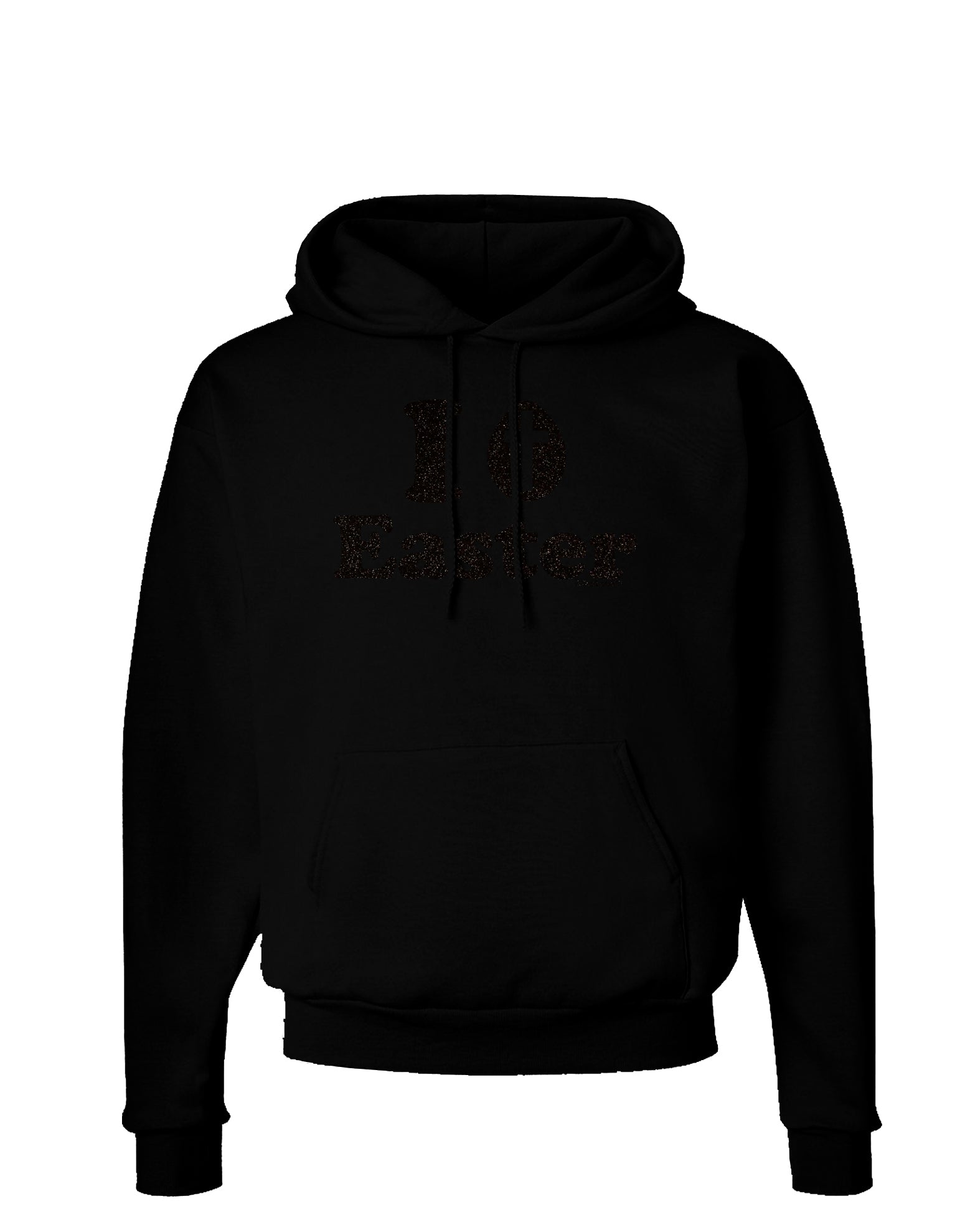 I Egg Cross Easter -Black Glitter Dark Hoodie Sweatshirt by TooLoud-Hoodie-TooLoud-Black-Small-Davson Sales