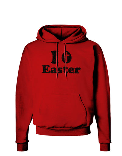 I Egg Cross Easter -Black Glitter Dark Hoodie Sweatshirt by TooLoud-Hoodie-TooLoud-Red-Small-Davson Sales