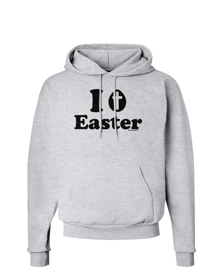 I Egg Cross Easter -Black Glitter Hoodie Sweatshirt by TooLoud-Hoodie-TooLoud-White-Small-Davson Sales