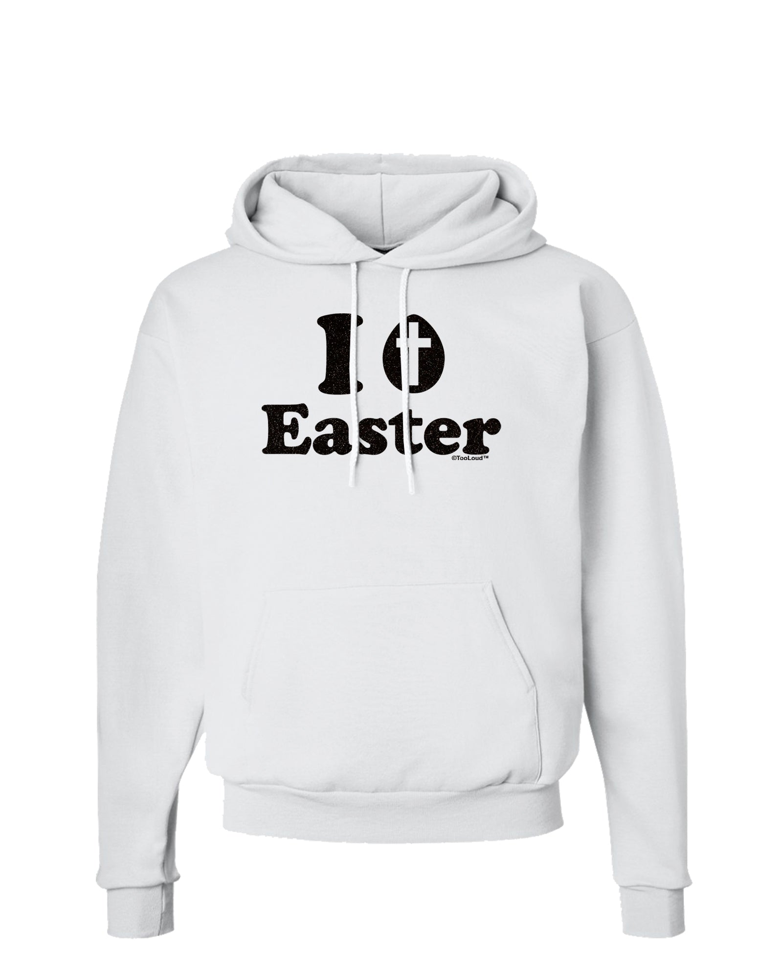 I Egg Cross Easter -Black Glitter Hoodie Sweatshirt by TooLoud-Hoodie-TooLoud-White-Small-Davson Sales
