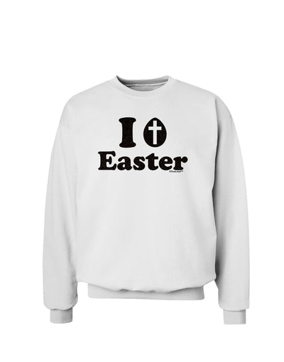 I Egg Cross Easter -Black Glitter Sweatshirt by TooLoud-Sweatshirts-TooLoud-White-Small-Davson Sales