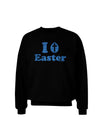 I Egg Cross Easter - Blue Glitter Adult Dark Sweatshirt by TooLoud-Sweatshirts-TooLoud-Black-Small-Davson Sales