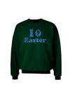 I Egg Cross Easter - Blue Glitter Adult Dark Sweatshirt by TooLoud-Sweatshirts-TooLoud-Deep-Forest-Green-Small-Davson Sales