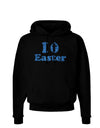 I Egg Cross Easter - Blue Glitter Dark Hoodie Sweatshirt by TooLoud-Hoodie-TooLoud-Black-Small-Davson Sales
