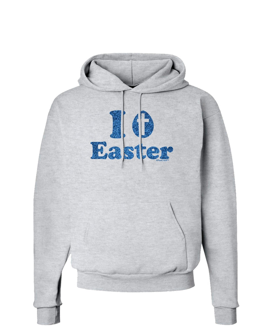 I Egg Cross Easter - Blue Glitter Hoodie Sweatshirt by TooLoud-Hoodie-TooLoud-White-Small-Davson Sales