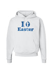 I Egg Cross Easter - Blue Glitter Hoodie Sweatshirt by TooLoud-Hoodie-TooLoud-White-Small-Davson Sales