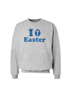 I Egg Cross Easter - Blue Glitter Sweatshirt by TooLoud-Sweatshirts-TooLoud-AshGray-Small-Davson Sales