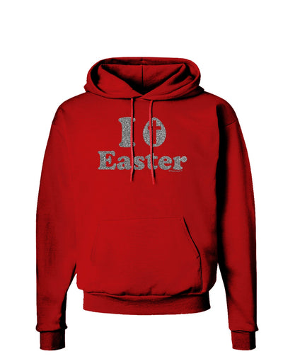 I Egg Cross Easter - Silver Glitter Dark Hoodie Sweatshirt by TooLoud-Hoodie-TooLoud-Red-Small-Davson Sales