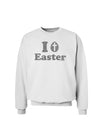 I Egg Cross Easter - Silver Glitter Sweatshirt by TooLoud-Sweatshirts-TooLoud-White-Small-Davson Sales