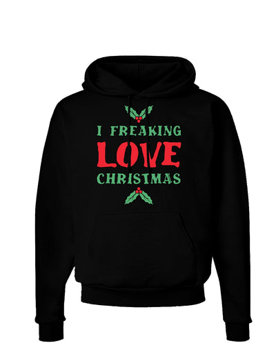 I F-ing Love Christmas Funny Dark Hoodie Sweatshirt-Hoodie-TooLoud-Black-Small-Davson Sales