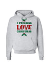 I F-ing Love Christmas Funny Hoodie Sweatshirt-Hoodie-TooLoud-AshGray-Small-Davson Sales