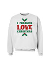 I F-ing Love Christmas Funny Sweatshirt-Sweatshirts-TooLoud-White-Small-Davson Sales