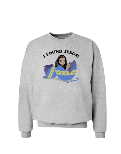 I Found Jesus - Easter Egg Sweatshirt-Sweatshirts-TooLoud-AshGray-Small-Davson Sales