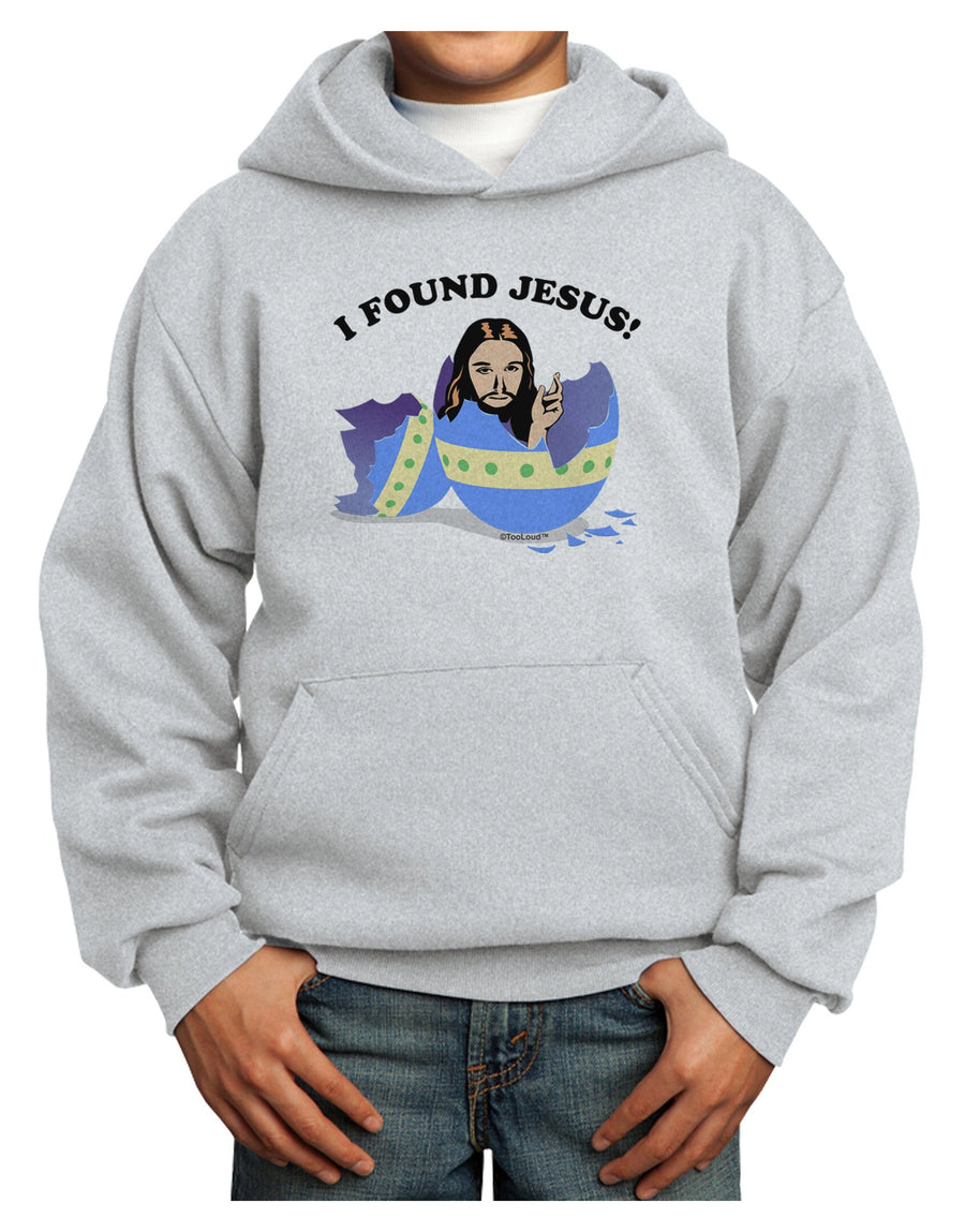 I Found Jesus - Easter Egg Youth Hoodie Pullover Sweatshirt-Youth Hoodie-TooLoud-White-XS-Davson Sales