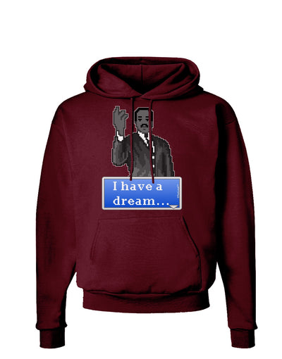 I have a Dream Pixel Art Dark Hoodie Sweatshirt by TooLoud-Hoodie-TooLoud-Maroon-Small-Davson Sales