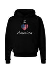 I Heart America Scribble Dark Hoodie Sweatshirt-Hoodie-TooLoud-Black-Small-Davson Sales