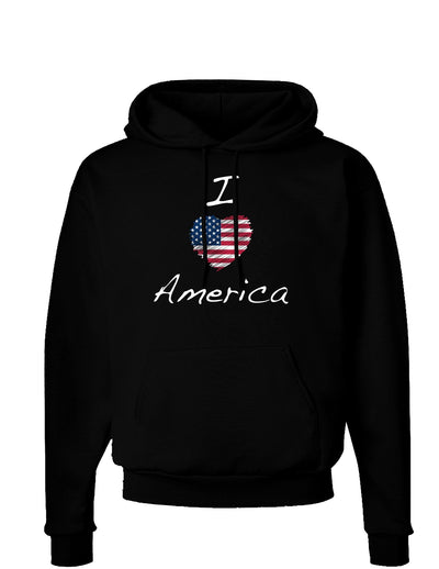 I Heart America Scribble Dark Hoodie Sweatshirt-Hoodie-TooLoud-Black-Small-Davson Sales