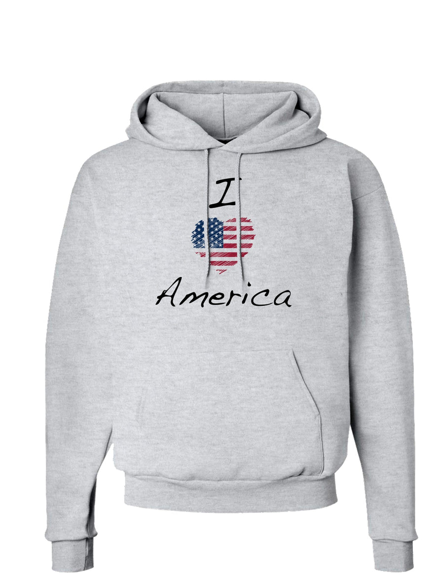 I Heart America Scribble Hoodie Sweatshirt-Hoodie-TooLoud-White-Small-Davson Sales