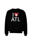 I Heart Atlanta Adult Dark Sweatshirt-Sweatshirts-TooLoud-Black-Small-Davson Sales