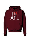 I Heart Atlanta Dark Hoodie Sweatshirt-Hoodie-TooLoud-Maroon-Small-Davson Sales