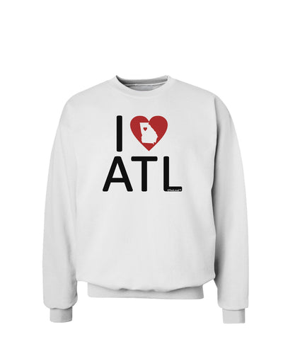 I Heart Atlanta Sweatshirt-Sweatshirts-TooLoud-White-Small-Davson Sales