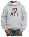 I Heart Atlanta Youth Hoodie Pullover Sweatshirt-Youth Hoodie-TooLoud-Ash-XS-Davson Sales