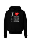 I Heart Binary Data Dark Hoodie Sweatshirt-Hoodie-TooLoud-Black-Small-Davson Sales