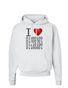 I Heart Binary Data Hoodie Sweatshirt-Hoodie-TooLoud-White-Small-Davson Sales