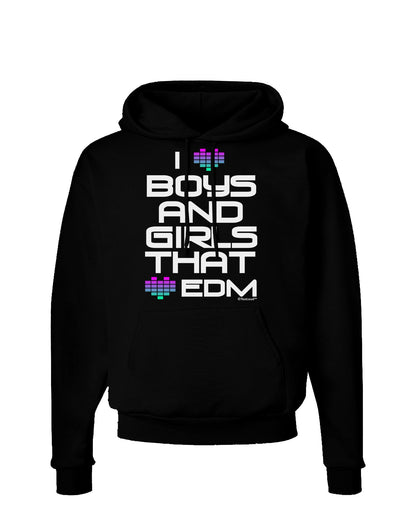 I Heart Boys and Girls That Heart EDM Dark Hoodie Sweatshirt-Hoodie-TooLoud-Black-Small-Davson Sales