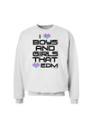 I Heart Boys and Girls That Heart EDM Sweatshirt-Sweatshirts-TooLoud-White-Small-Davson Sales