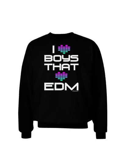 I Heart Boys That Heart EDM Adult Dark Sweatshirt-Sweatshirts-TooLoud-Black-Small-Davson Sales