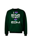 I Heart Boys That Heart EDM Adult Dark Sweatshirt-Sweatshirts-TooLoud-Deep-Forest-Green-Small-Davson Sales