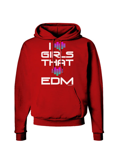 I Heart Girls That Heart EDM Dark Hoodie Sweatshirt-Hoodie-TooLoud-Red-Small-Davson Sales
