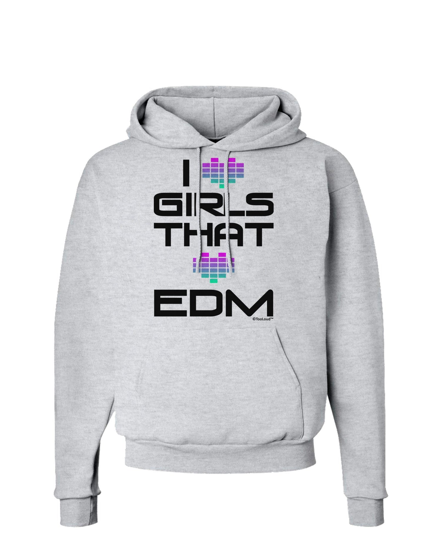 I Heart Girls That Heart EDM Hoodie Sweatshirt-Hoodie-TooLoud-AshGray-Small-Davson Sales