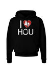 I Heart Houston Dark Hoodie Sweatshirt-Hoodie-TooLoud-Black-Small-Davson Sales