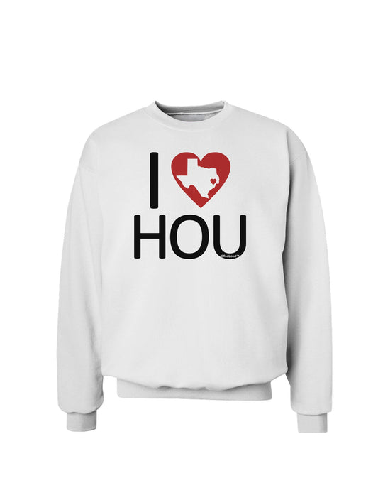 I Heart Houston Sweatshirt-Sweatshirts-TooLoud-White-Small-Davson Sales