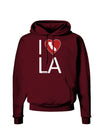 I Heart Los Angeles Dark Hoodie Sweatshirt-Hoodie-TooLoud-Maroon-Small-Davson Sales