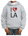 I Heart Los Angeles Youth Hoodie Pullover Sweatshirt-Youth Hoodie-TooLoud-Ash-XS-Davson Sales