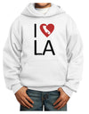 I Heart Los Angeles Youth Hoodie Pullover Sweatshirt-Youth Hoodie-TooLoud-White-XS-Davson Sales