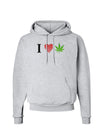 I Heart Marijuana Leaf Hoodie Sweatshirt-Hoodie-TooLoud-AshGray-Small-Davson Sales