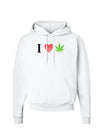 I Heart Marijuana Leaf Hoodie Sweatshirt-Hoodie-TooLoud-White-Small-Davson Sales