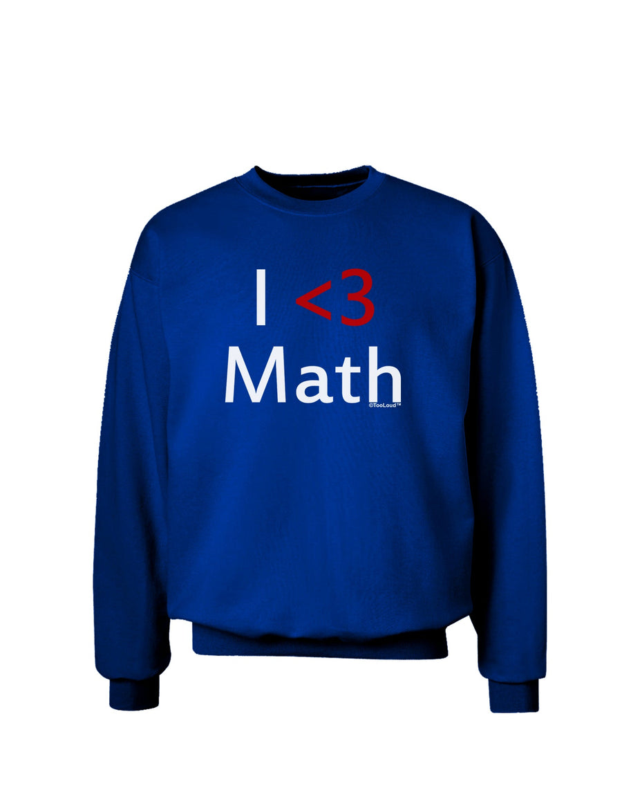 I Heart Math Adult Dark Sweatshirt by TooLoud-Wall Clock-TooLoud-Black-Small-Davson Sales