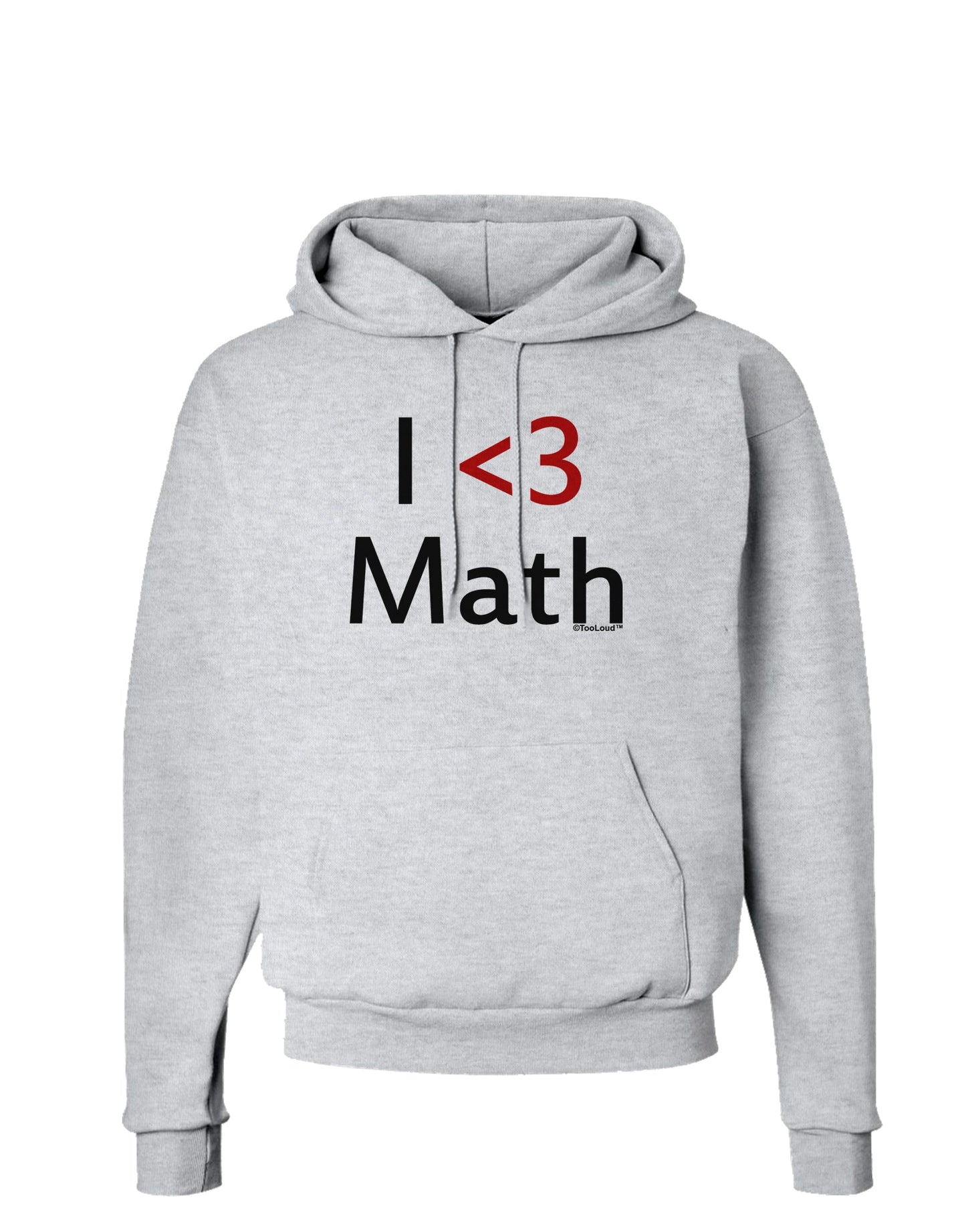 I Heart Math Hoodie Sweatshirt by TooLoud-Wall Clock-TooLoud-AshGray-Small-Davson Sales